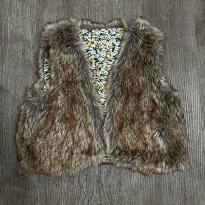 faux fur toddler vest